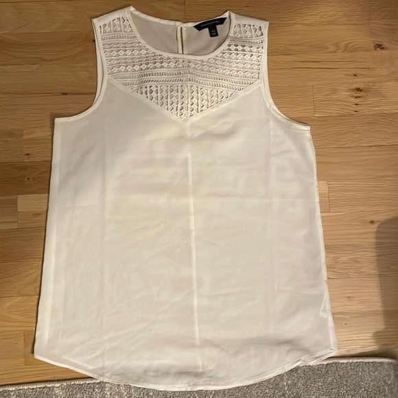Banana Republic Tops - Banana republic white blouse with cutout size XS